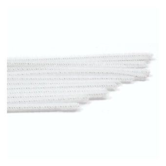 White Pipe Cleaners 12 Pack