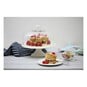 Ceramic Cake Stand and Glass Dome Lid 10 Inches image number 2