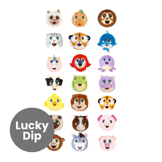 Assorted Boingos Bouncy Plush Ball 7cm image number 1