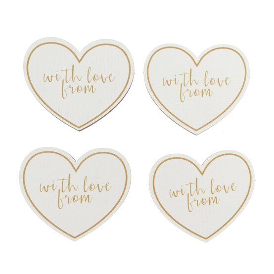 With Love Wooden Toppers 4 Pack image number 1