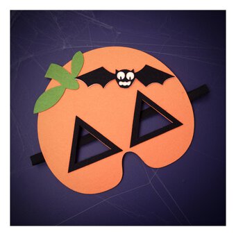 Felt Pumpkin Mask
