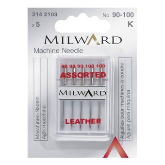 Milward No. 90 to 100 Leather Sewing Needles 5 Pack