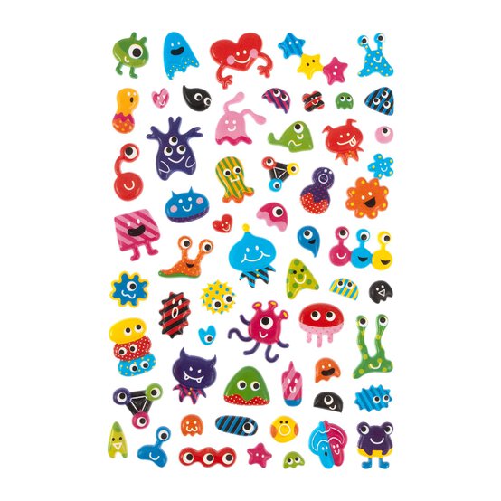 Monster Puffy Stickers image number 1