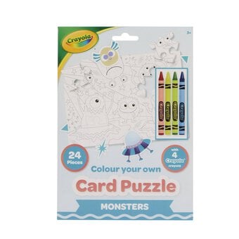 Crayola Colour Your Own Monsters Card Puzzle 