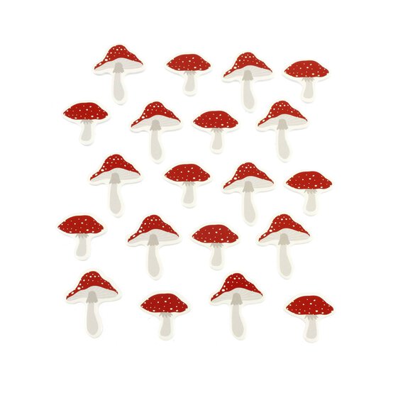Mushroom 3D Foam Stickers 20 Pack image number 1