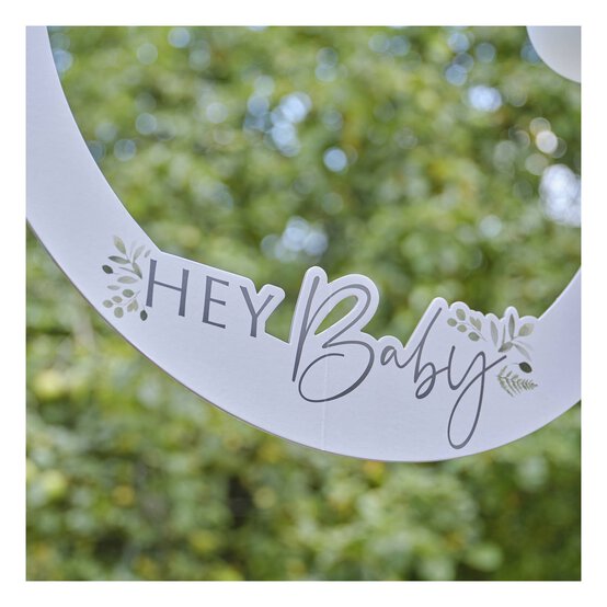 Ginger Ray Hey Baby Botanical Photo Booth Frame image number 3