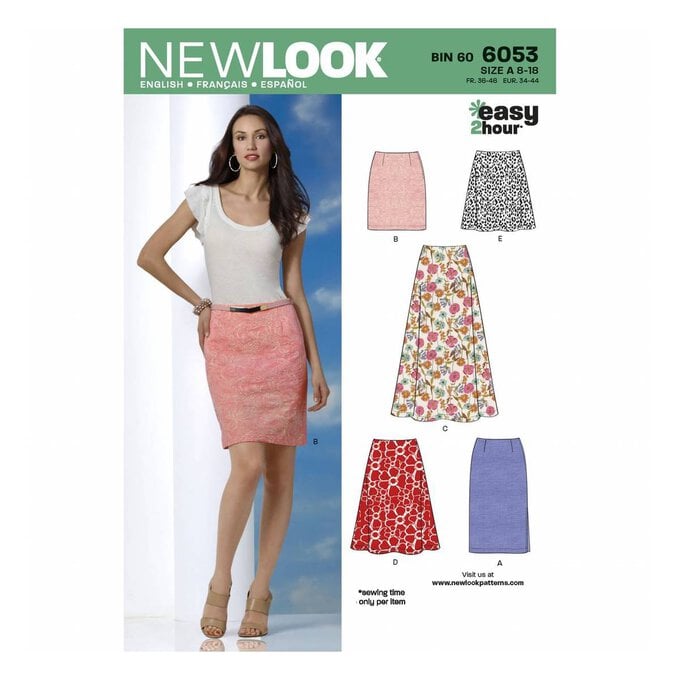 New Look Women's Skirt Sewing Pattern 6035 image number 1