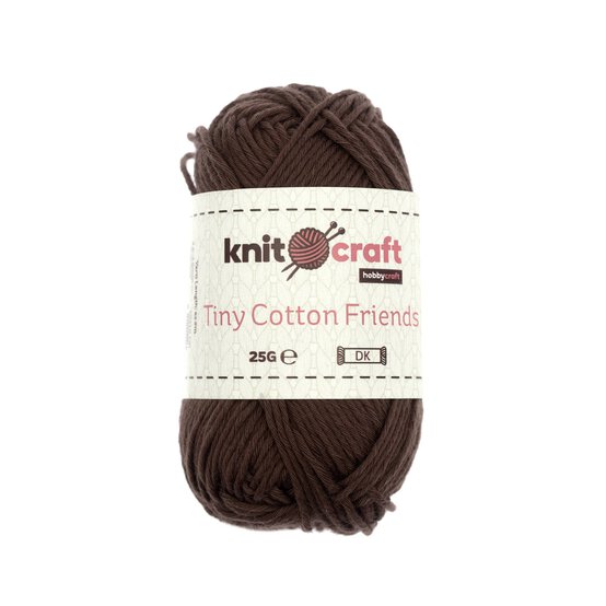 Knitcraft Chocolate Tiny Cotton Friends Yarn 25g image number 1