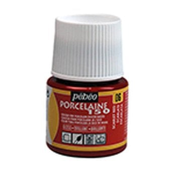 Pebeo Scarlet Red Porcelaine 150 Paint 45ml