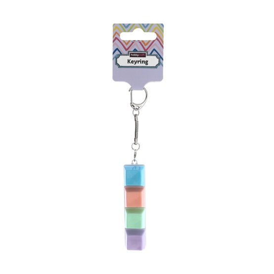 Pastel Long Keyboard Fidget Keyring image number 4
