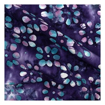 Blue and Purple Batik Cotton Fat Quarters 4 Pack