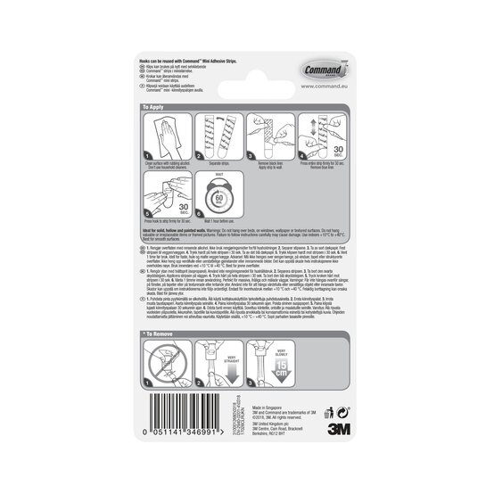 Command Clear Decorating Clips with Clear Strips 20 Pack image number 5