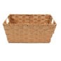 Natural Paper Storage Basket 33cm x 23cm x 14cm image number 2