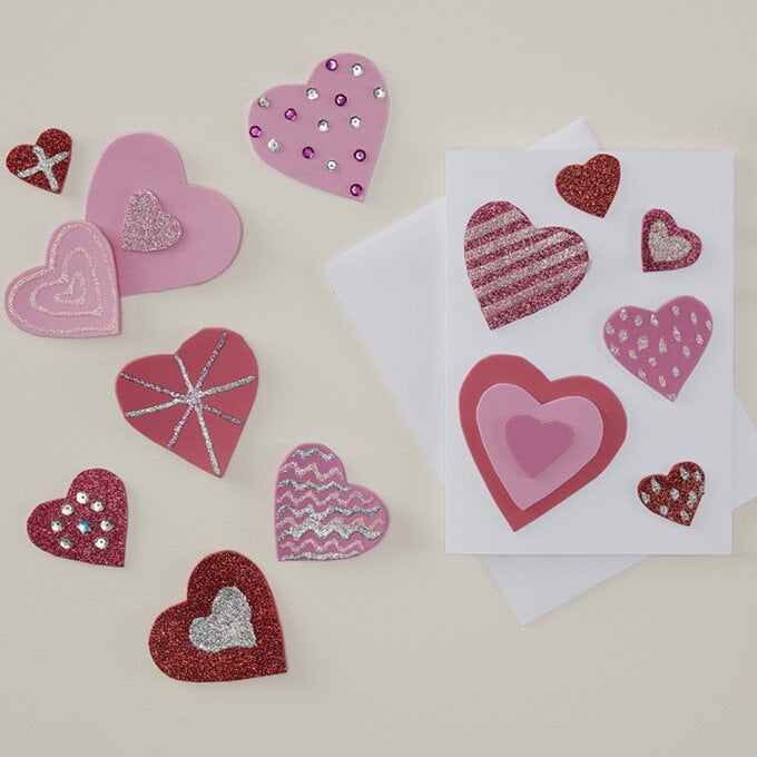 How to Make Decorative Foam Hearts image number 1