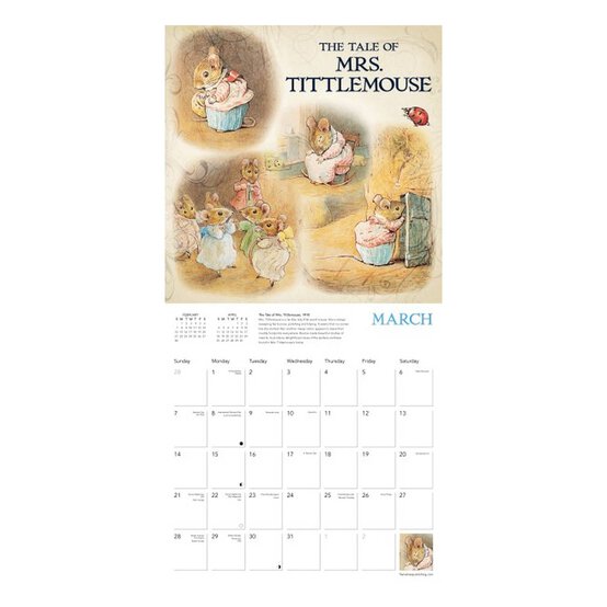 Peter Rabbit Wall Calendar 2027 image number 2