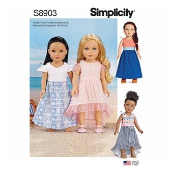 Simplicity Doll Clothes Sewing Pattern S8903