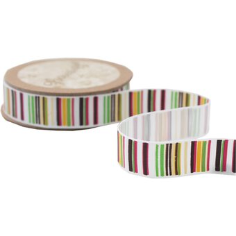 Stripes Grosgrain Ribbon 15mm x 5m image number 3