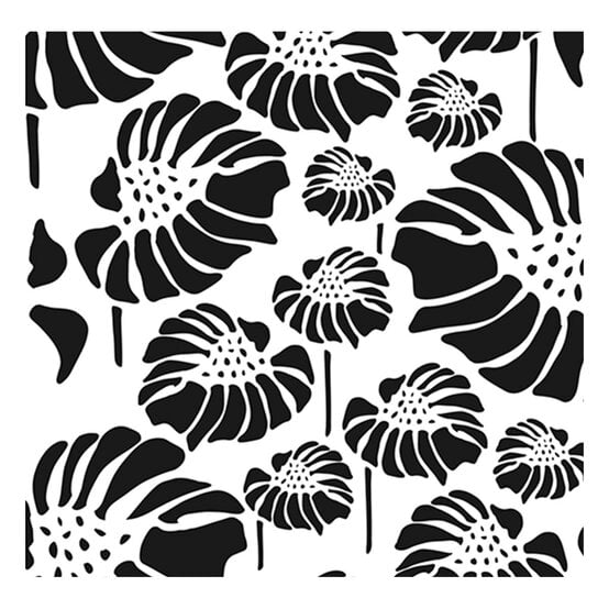 Cadence Palm Home D&eacute;cor Stencil 25cm x 25cm image number 2