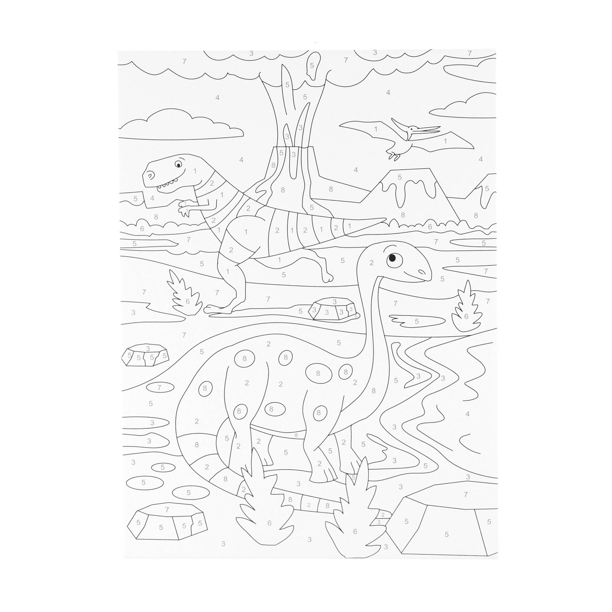 Dinosaur Paint by Numbers Hobbycraft