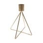 Gold Taper Candle Holder 14cm  image number 4