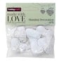 White Metal Heart Hanging Decoration 6 Pack image number 2