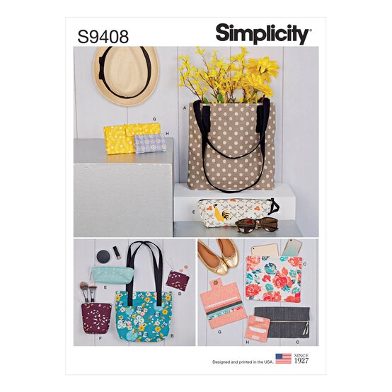 Simplicity Seven Bag Sewing Pattern S9408 image number 1