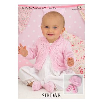 Sirdar Snuggly DK Cardigan Hat and Shoes Digital Pattern 1723