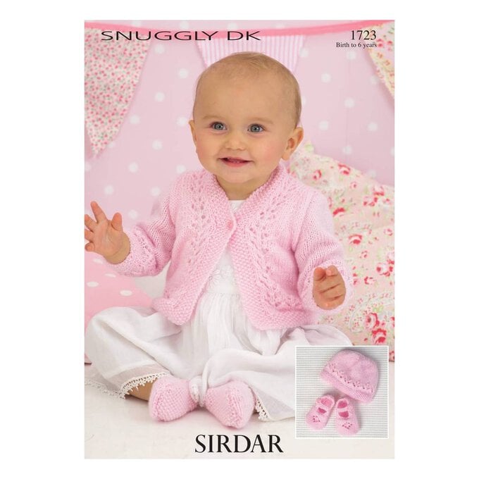 Sirdar Snuggly DK Cardigan Hat and Shoes Digital Pattern 1723 image number 1