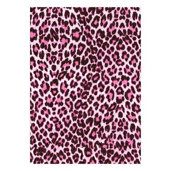 Decopatch Pink Leopard Print Paper 3 Sheets image number 2