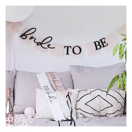 Ginger Ray Bride-to-Be Fringe Bunting 1.5m image number 3