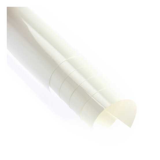 White PU Iron-On Vinyl 12 x 24 Inches image number 4