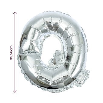 Silver Foil Letter Q Balloon image number 2