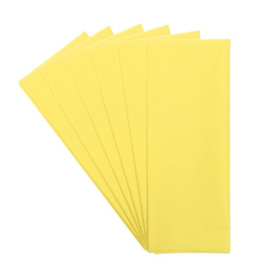 Pale Yellow Tissue Paper 50cm x 75cm 6 Pack image number 1