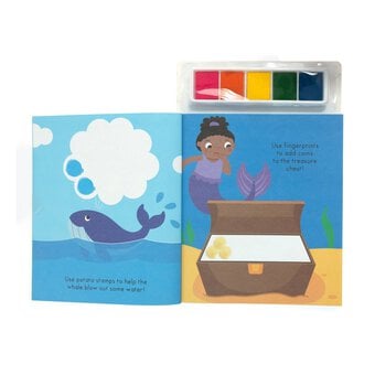 Mermaids and Friends Finger Print Art Activity Book image number 2