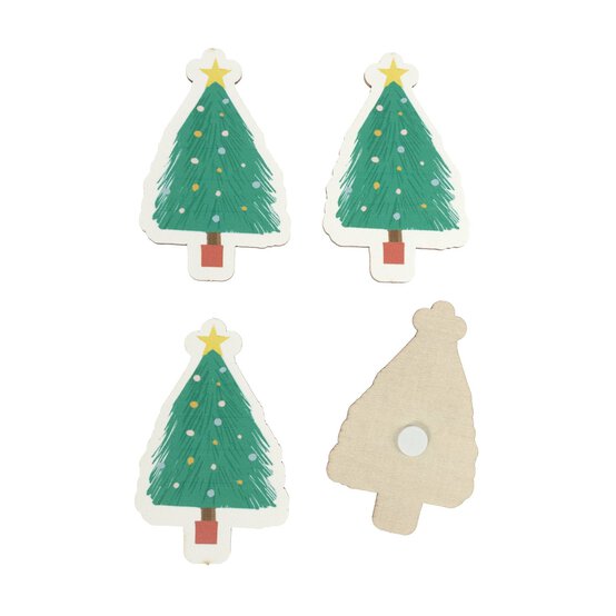 Tree with Star Wooden Toppers 4 Pack image number 3