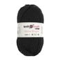 Knitcraft Black Shine Bright Chunky Yarn 100g image number 1