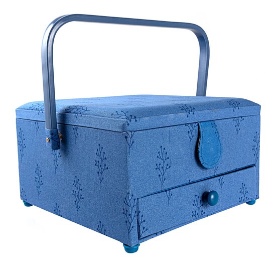 Budding Fern Large Sewing Box with Drawer image number 1