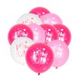 Pink Happy Birthday Latex Balloons 10 Pack image number 1