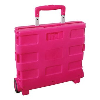 Pink Foldaway Crafters Trolley
