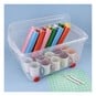 Whitefurze Clear Storage Box on Wheels 45 Litres image number 3