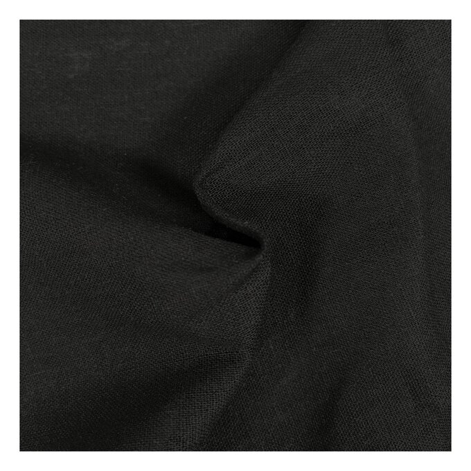 Black Jinke Cloth Fabric by the Metre image number 1
