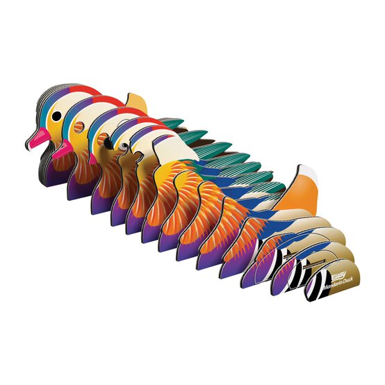 Eugy 3D Mandarin Duck Model image number 4
