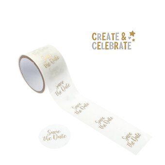 Create & Celebrate Save the Date Stickers 50 Pack
