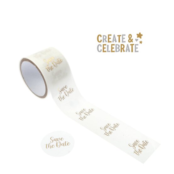 Create & Celebrate Save the Date Stickers 50 Pack image number 1