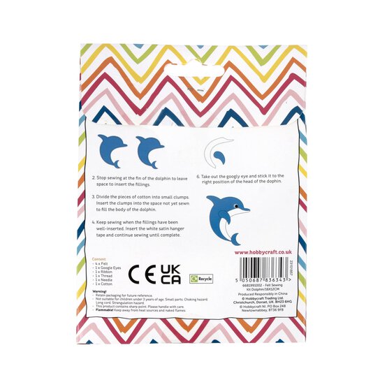 Dolphin Felt Sewing Kit image number 4