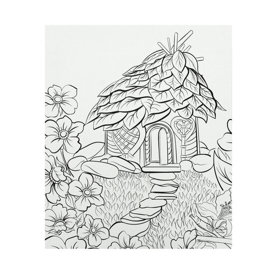 Cottage Colour-in Canvas image number 1