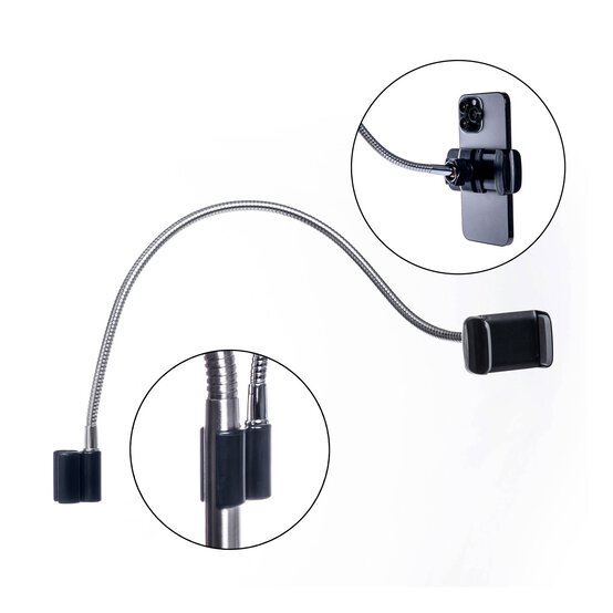 Daylight Brushed Steel Flexi Phone Holder Attachment image number 1