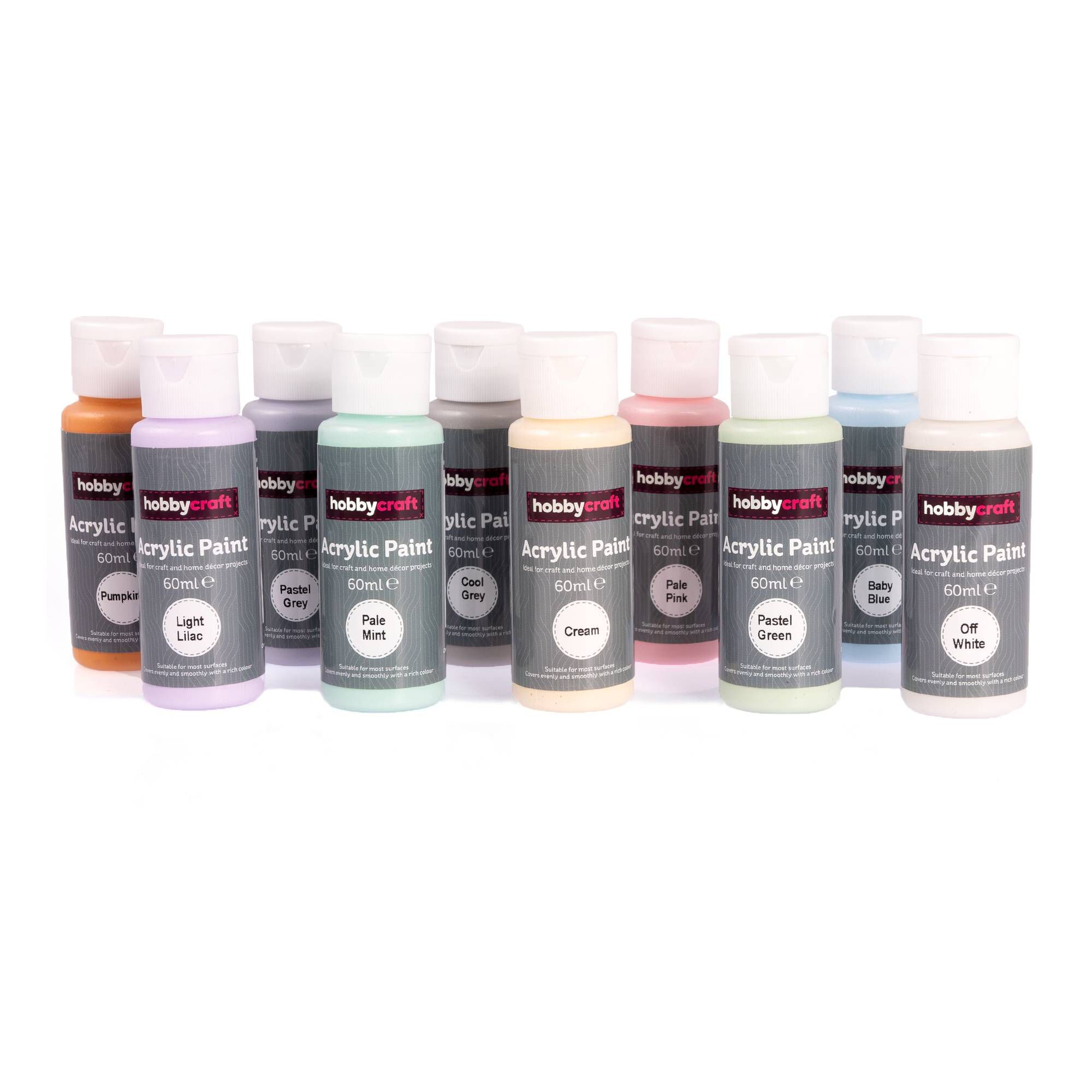 Pastel Acrylic Paint 60ml 10 Pack Hobbycraft