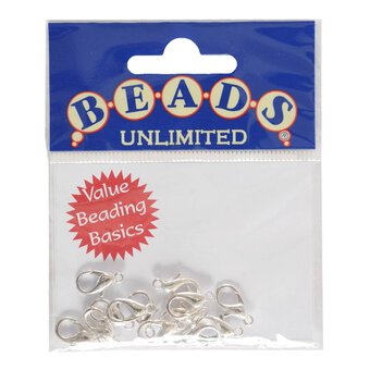 Beads Unlimited Silver Plated Trigger Clasp 15mm x 6mm 13 Pack