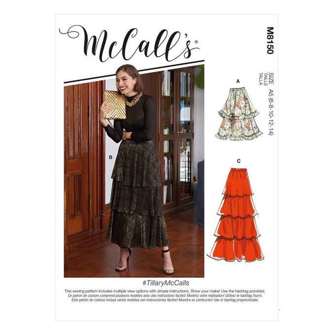 McCall's Patterns McCall's Women's Knee Length Pleated Dress, Sizes 6-14  Sewing Pattern, White
